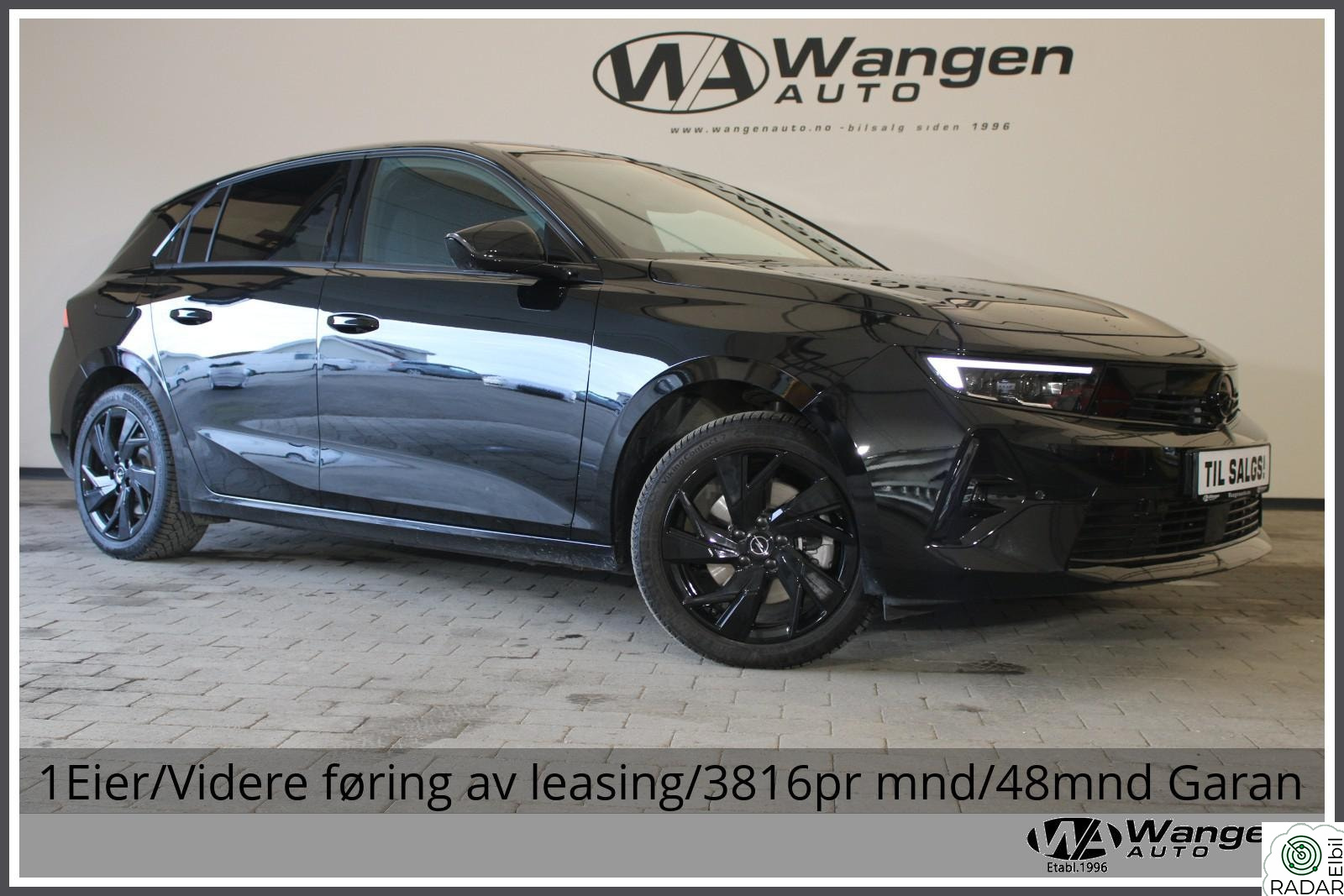 OPEL ASTRA 1Eier/Videre føring av leasing/3816pr mnd/48mnd Garanti