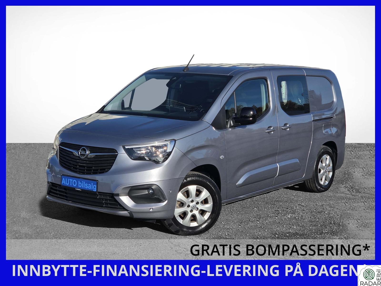 OPEL Combo-e Cargo ELITE+ // LANG UTGAVE // KROK // 2x S-DØR //