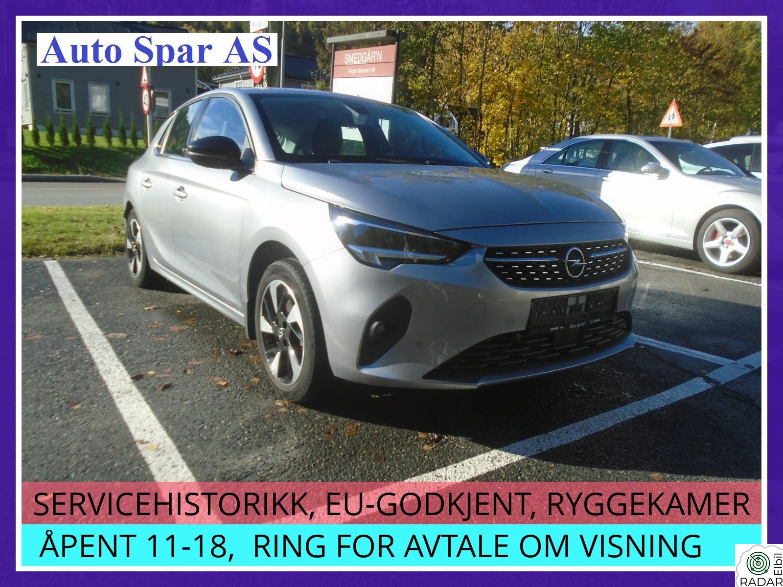 OPEL CORSA 136 HK 336 KM ELEGANCE, NYBILGARANTI, SoH-TEST 86,56%