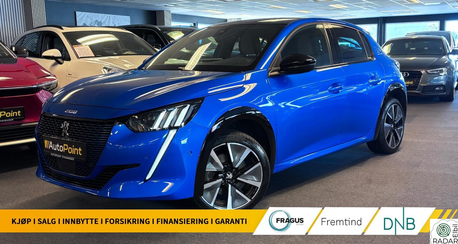 PEUGEOT 208 e-208/GT-LINE/136HK/1-EIER/CARPLAY/R.KAM/NAVI/DAB/BT+++