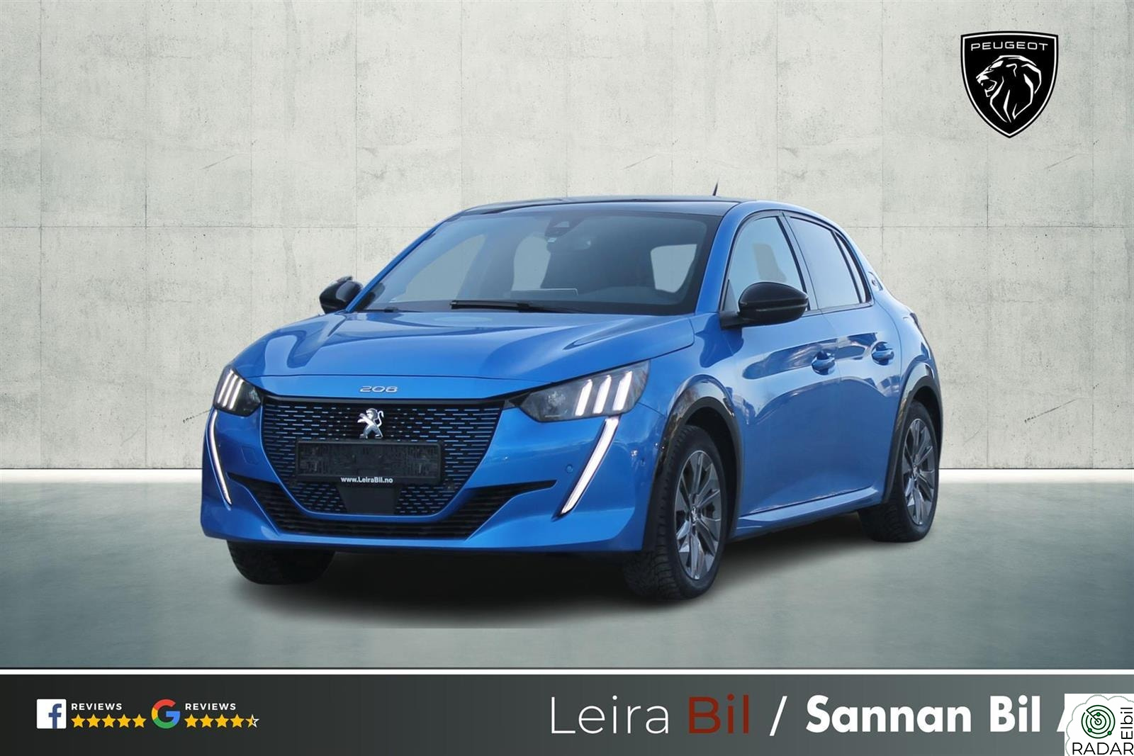 PEUGEOT 208 50 kWh GT | NORSK| ÉN EIER| FULL.SERV|