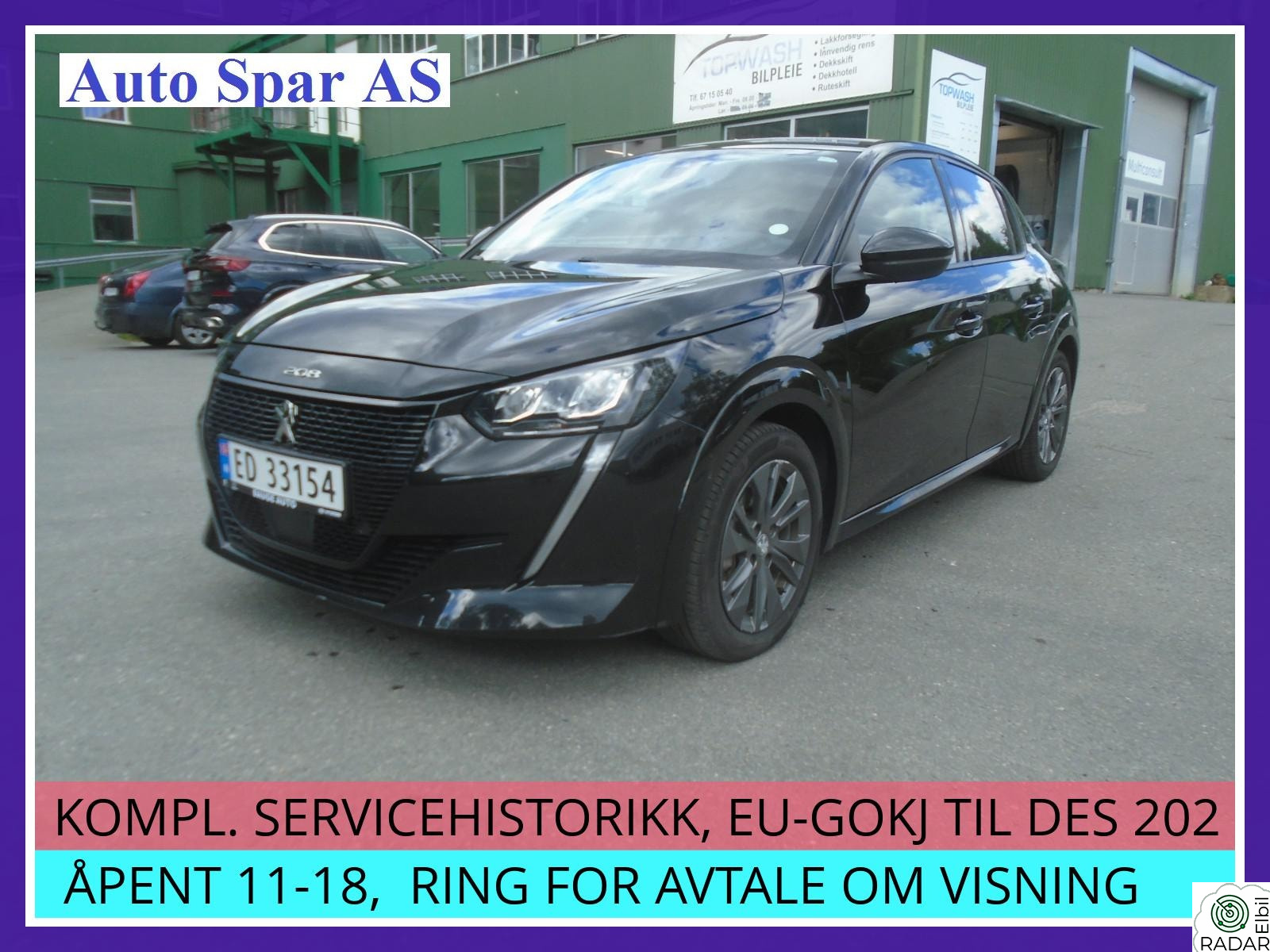 PEUGEOT 208 136 HK 34 MIL ALLURE, NYBILGARANTI, RYGGEKAMERA, PEN