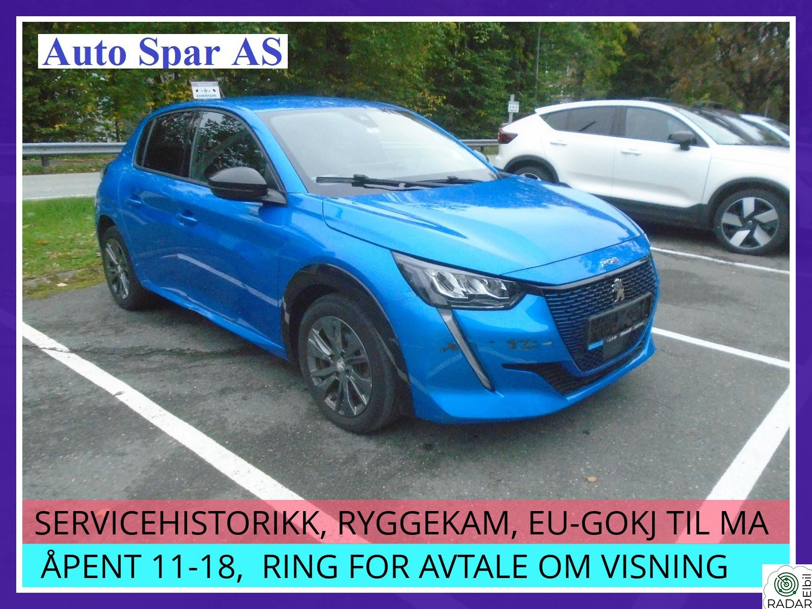 PEUGEOT 208 136HK 36 MIL ALLURE, BATTERITEST (SoH-test) BATTERIGAR