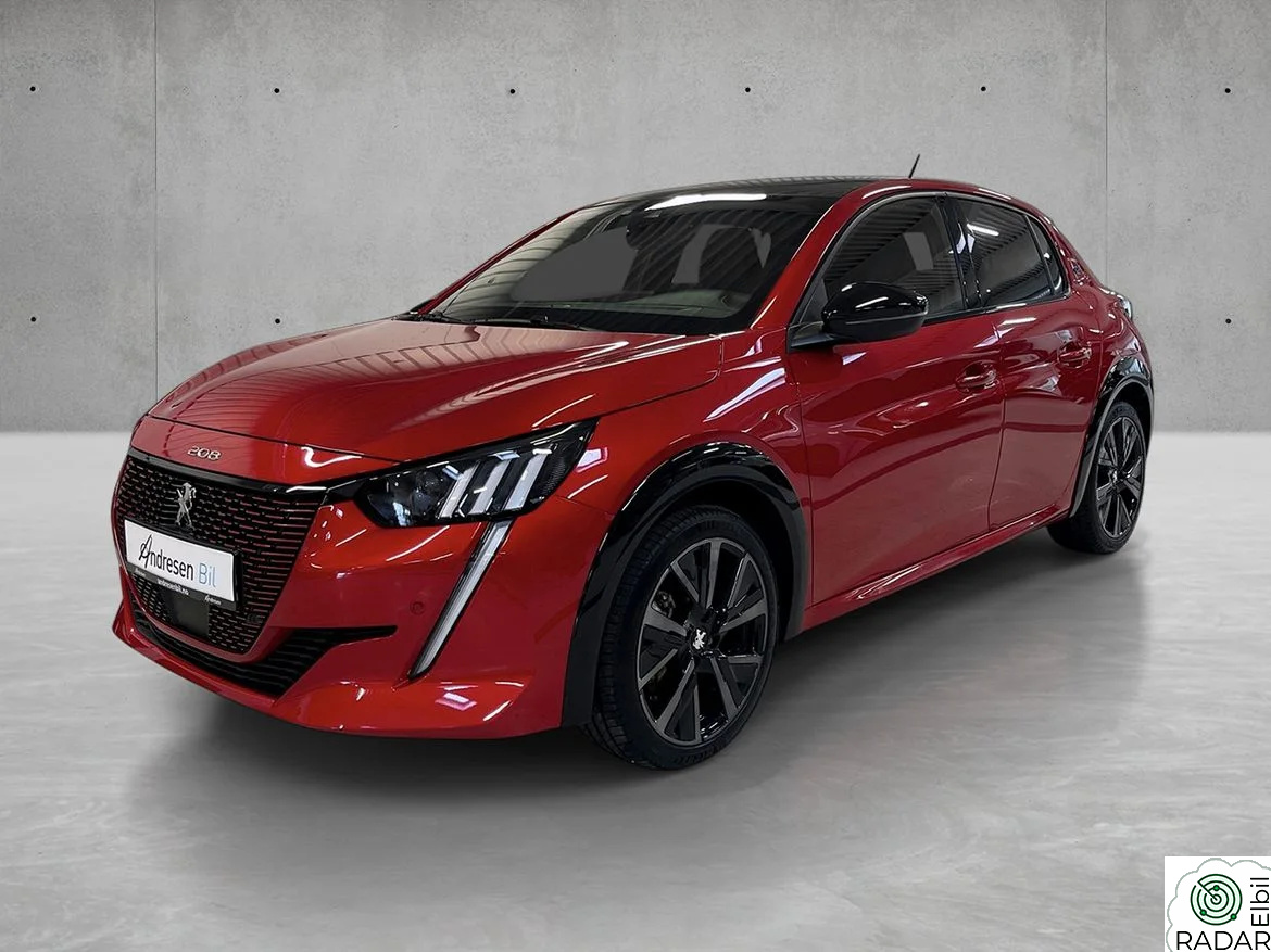 PEUGEOT 208 GT  Panorama soltak/Adaptiv cruise/Carplay/Ryggekamera