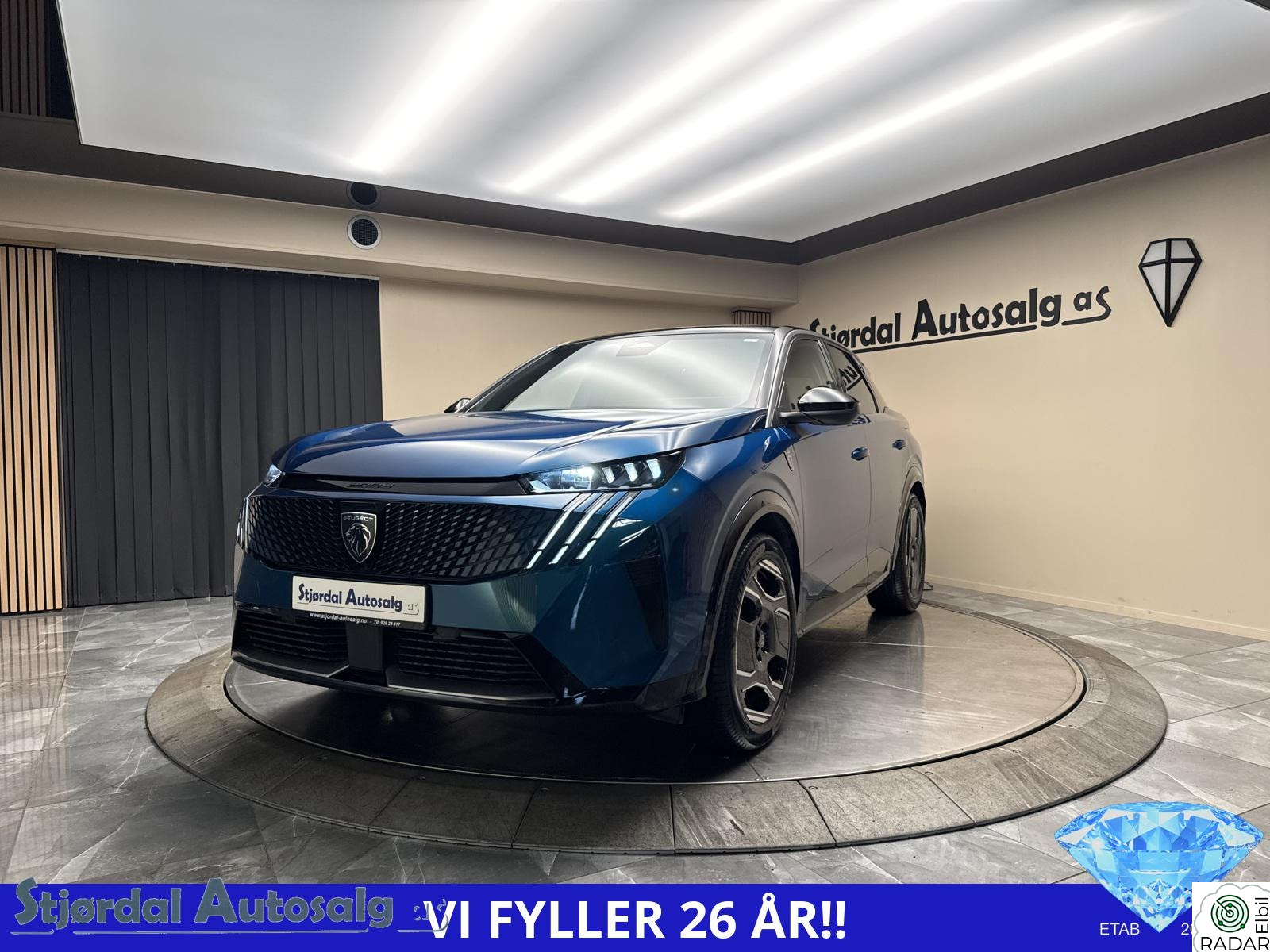 PEUGEOT 3008 E-3008 GT/Skinn/ACC/APP/Pano/360g.k/Lav km/Krok/Norsk