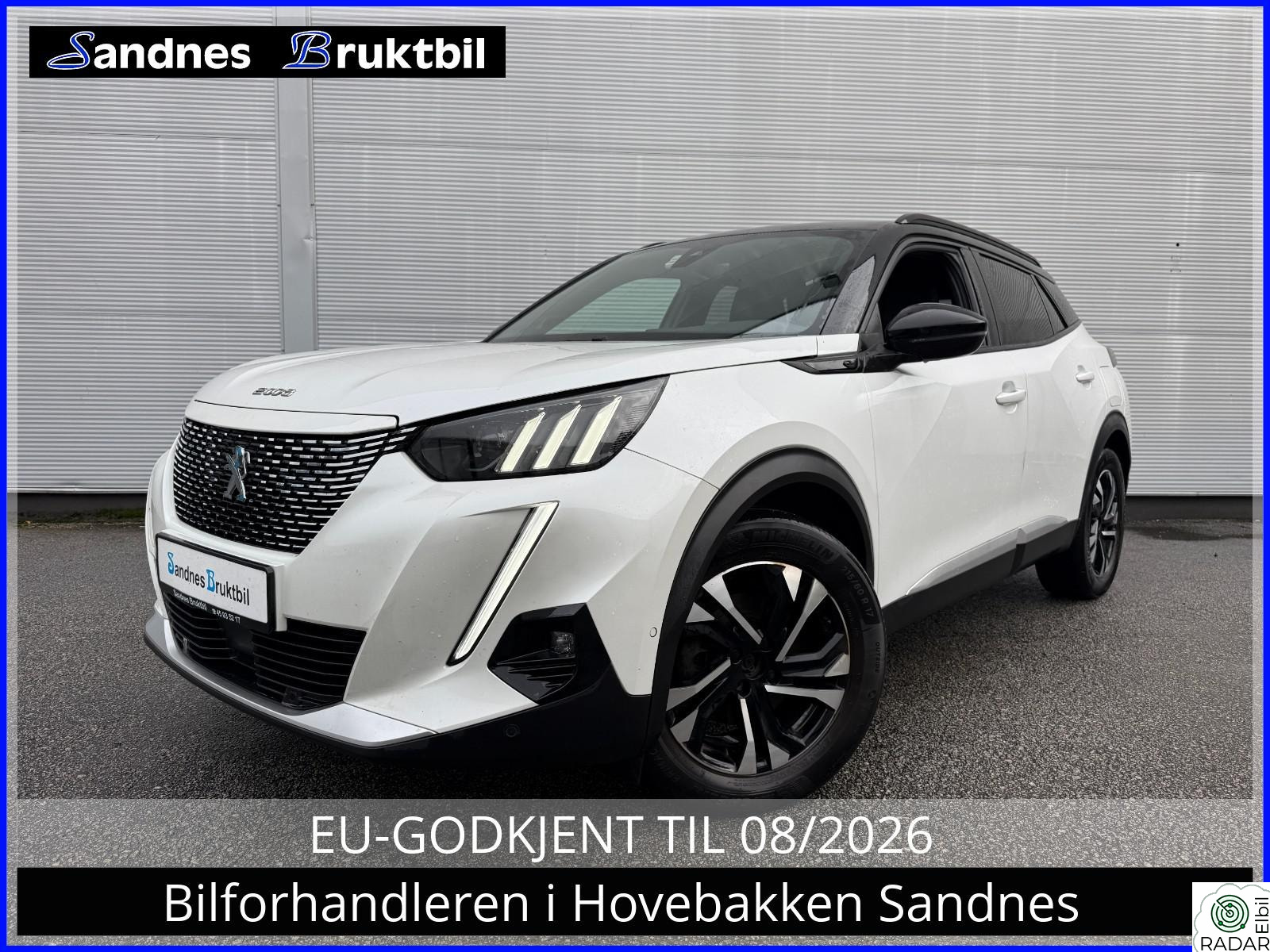 PEUGEOT 2008 GT-KAMERA,DELSKINN,CRUISE,TLF,DAB,LED,APPELCARPLAY,USB