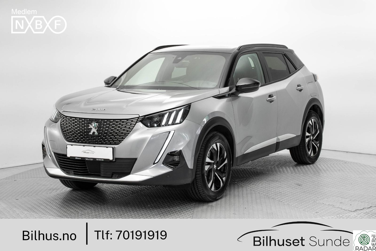 PEUGEOT 2008 GT-Line 136hk 318km Ryggekamera,Delskinn,Cruise,360+++