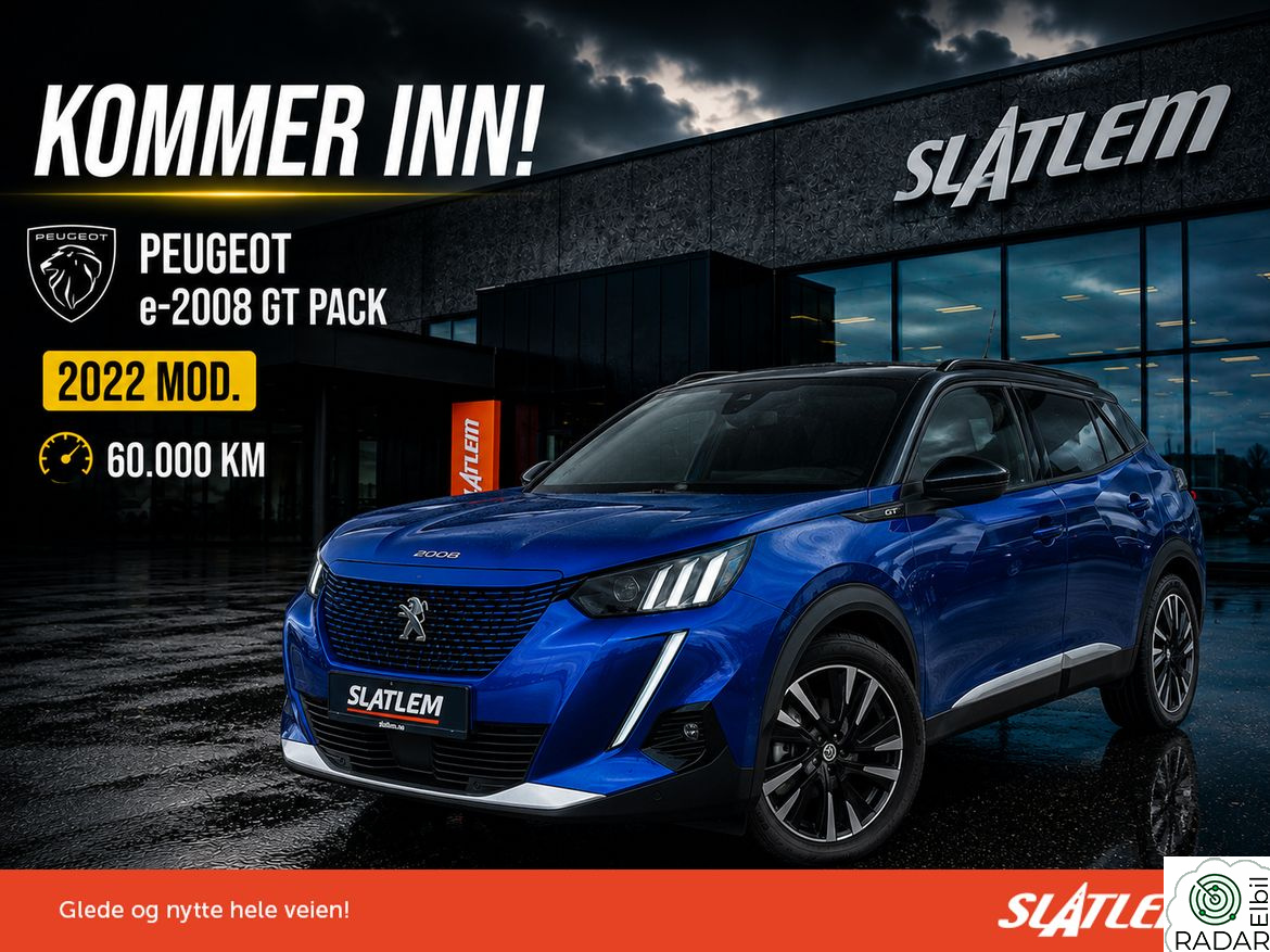 PEUGEOT 2008 GT Pack,Norsk,R-kamera,LED lys++