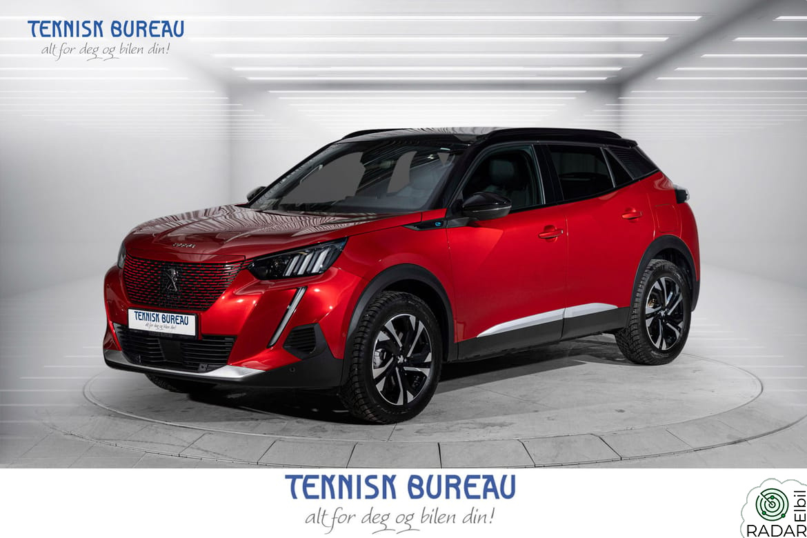 PEUGEOT 2008 136 HK GT Navi, ACC, 180°, LED, Rekkevidde 320km WLTP
