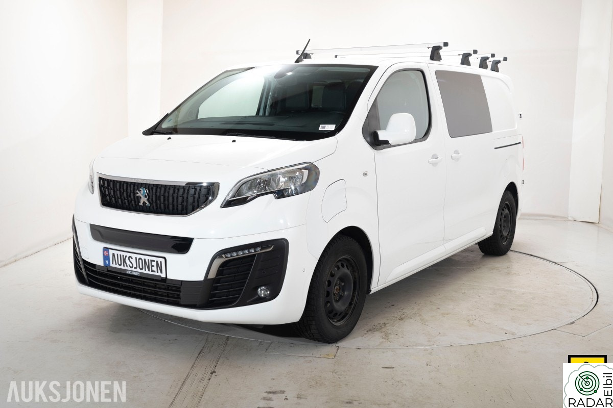 PEUGEOT EXPERT 75 KWH 136 HK L2 AUT HENGERFESTE KAMERA CRUISE SKYVEDØR