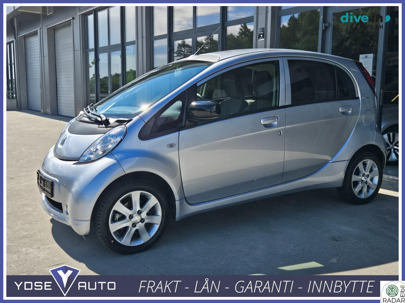 PEUGEOT iOn Elbil Se KM! Ladekabel Kenwood AC Ny service EU 2/26