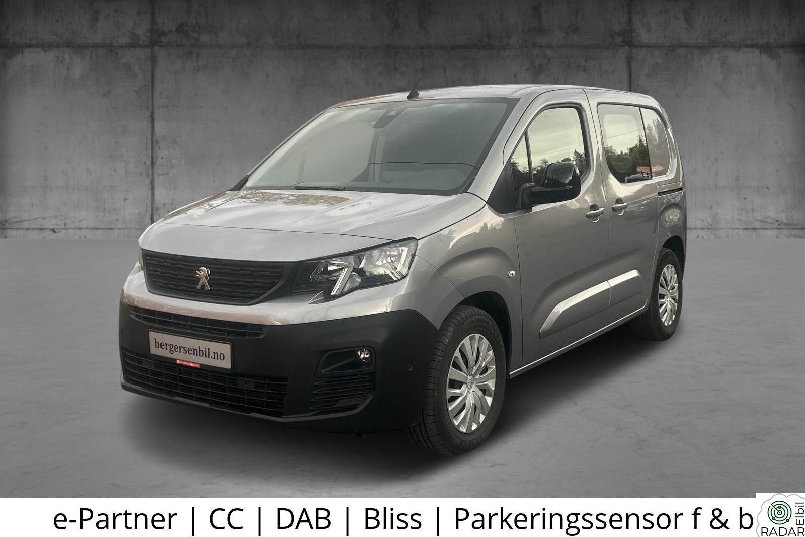 PEUGEOT e-Partner e-Partner | CC | DAB | Bliss | Parkeringssensor f & b