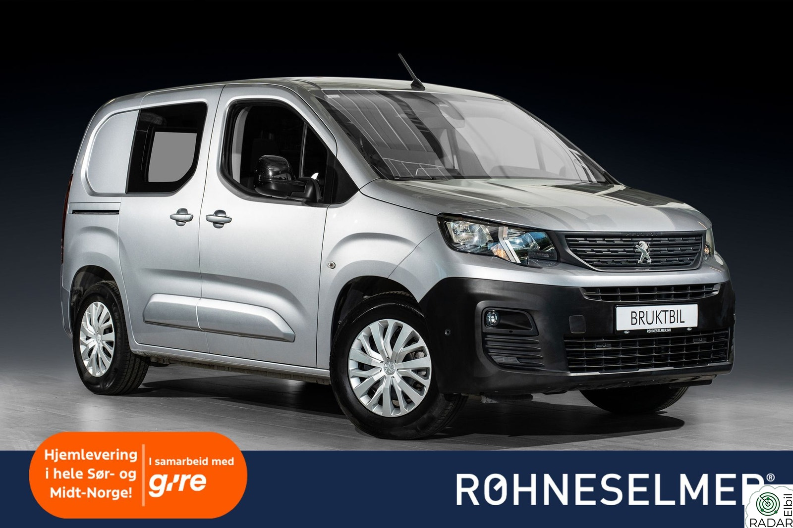 PEUGEOT e-Partner L1 | 275km | Cruisekontroll | Komfortvegg | EU 2028