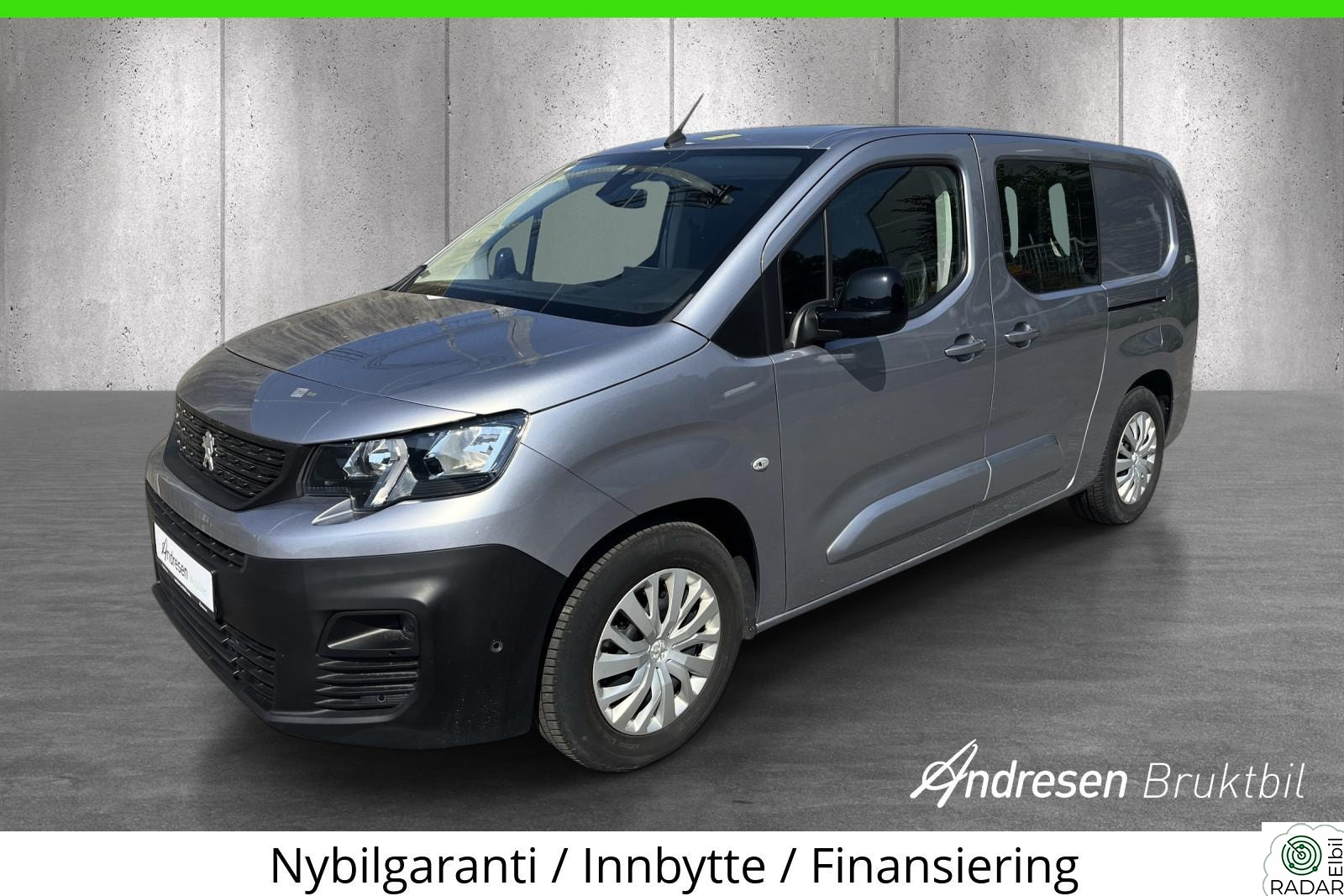 PEUGEOT e-Partner e-Partner L2 / 270km / 50kWh / 3-seter / EU til 06.28