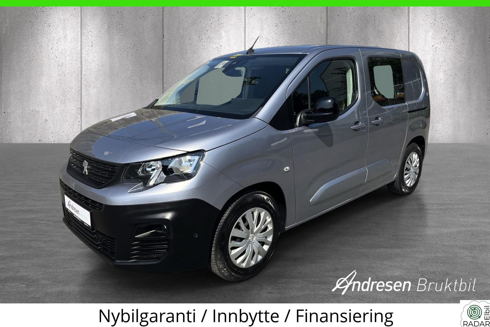 PEUGEOT e-Partner e-Partner L1 / 270km / 50kWh / 3-seter / EU til 06.28