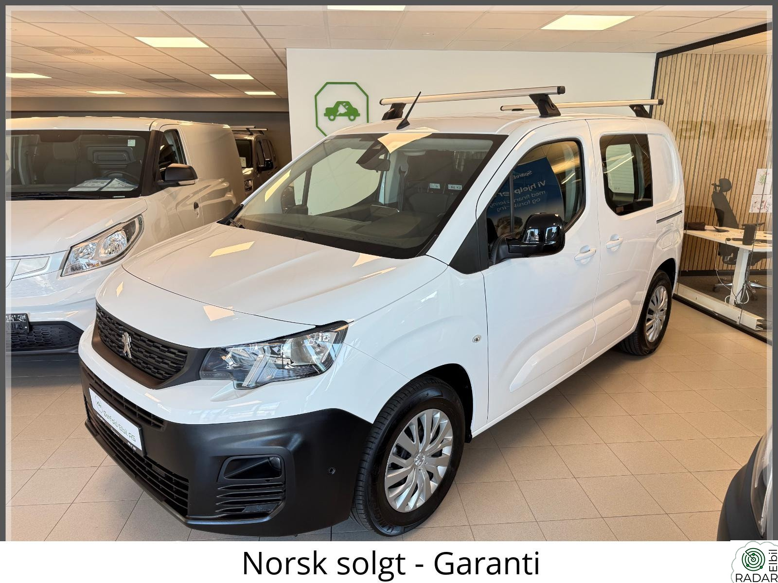 PEUGEOT e-Partner e-Partner Mester 50kWh/Proff/Skyvedør/H-feste