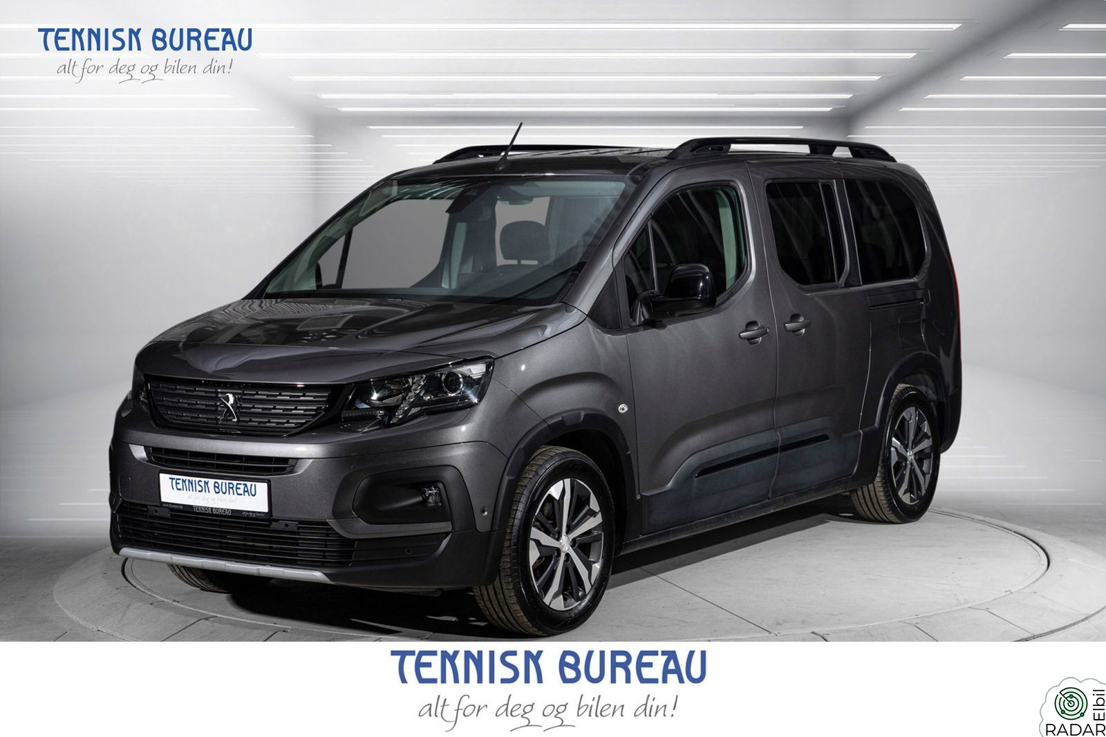PEUGEOT e-Rifter GT Ryggekamera 180°, Cruise, Keyless, 7 seter