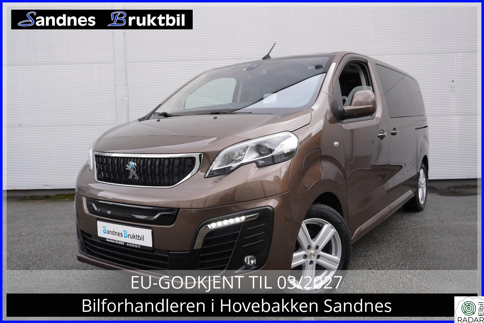 PEUGEOT EXPERT TRAVELLER 6-SETER AUT SKYVEDØRER,PANO,MASSAGE,SKINN,HUD,NAVI,LED