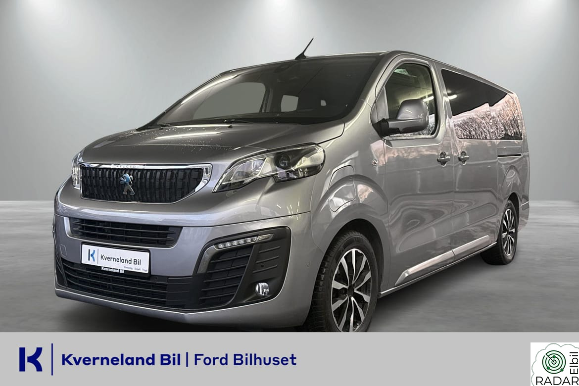 PEUGEOT EXPERT TRAVELLER 75kwh . 8 seter, DAB+, Ryggekamera, Cruise, Panorama