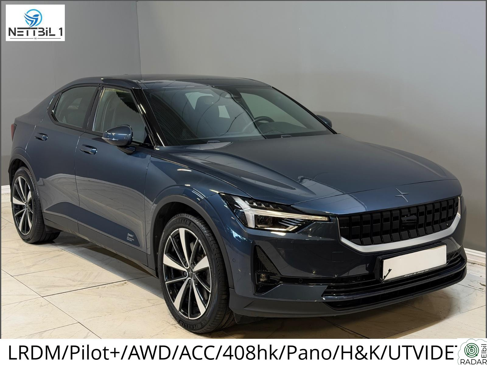 POLESTAR 2 LRDM/Pilot+/AWD/ACC/408hk/Pano/H&K/UTVIDET GARANTI