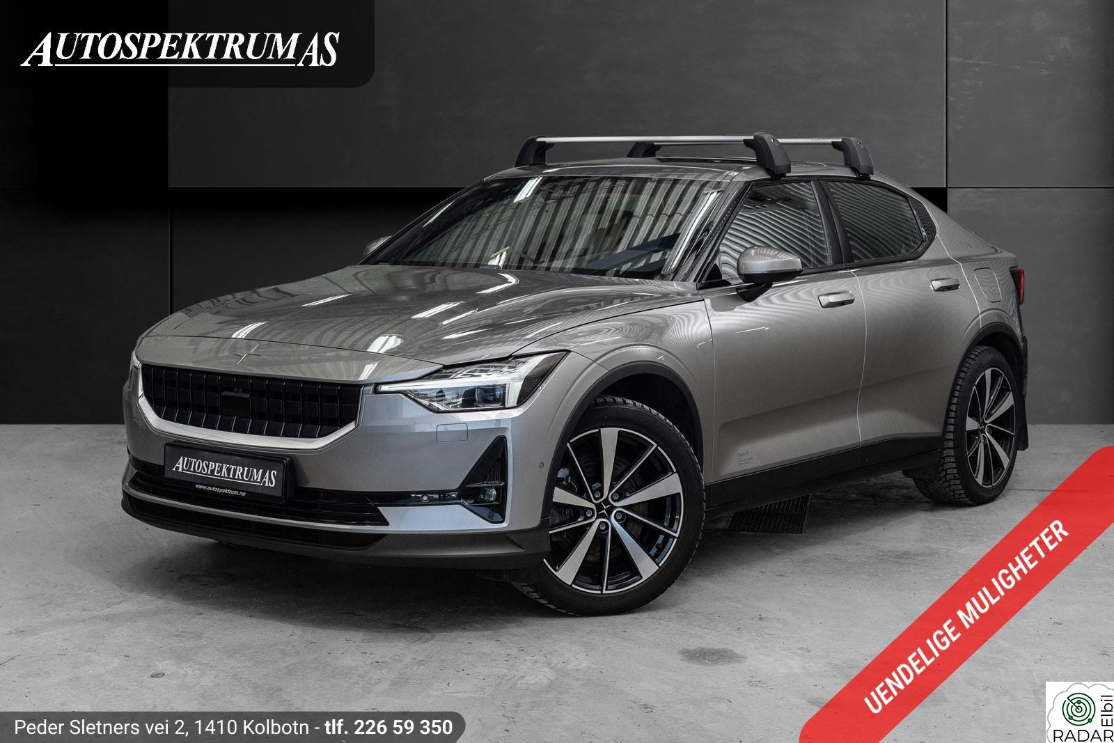 POLESTAR 2 408hk Longrange AWD/Pilot/Plus/H.feste/Pano/360/Norsk++