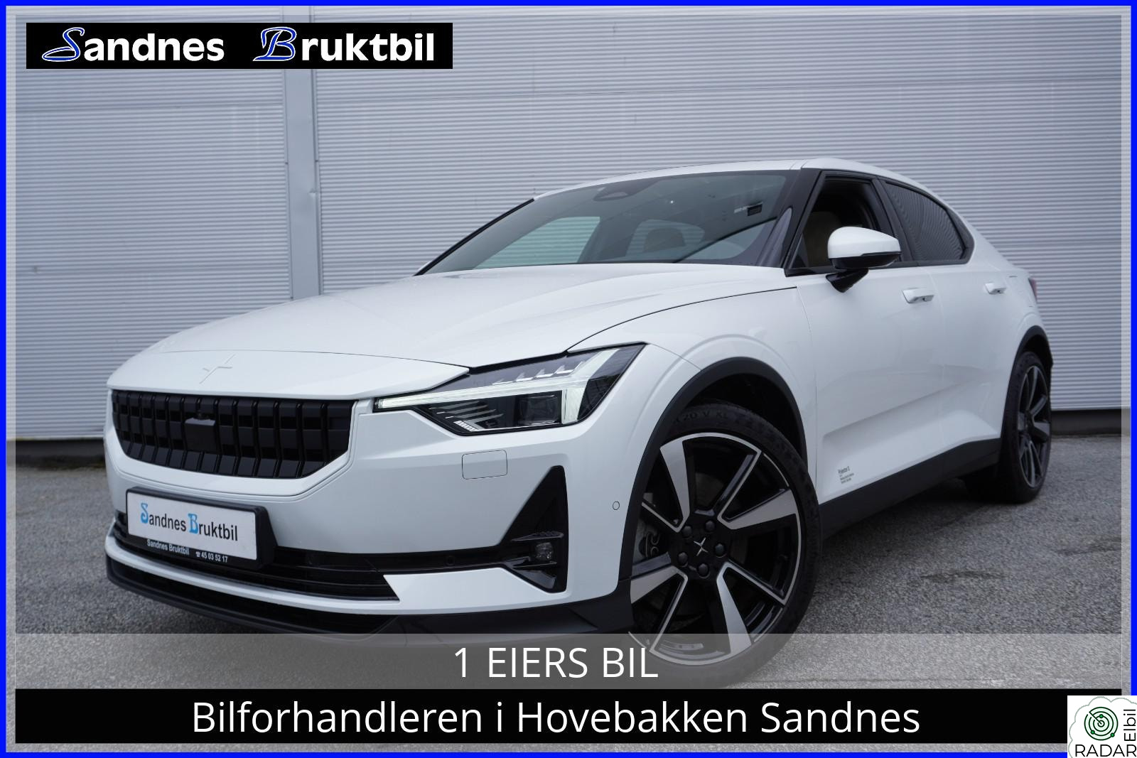 POLESTAR 2 LR 4X4 SKINN M KJØLING,NAVI,ACC,PANO,EL SETER,H&K.360*