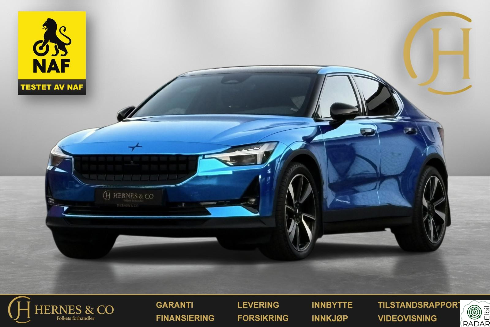 POLESTAR 2 LRDM/NAF/Pilot/Plus/H&K/Krok/ACC/Pano/Pixel/Norsk/S+V