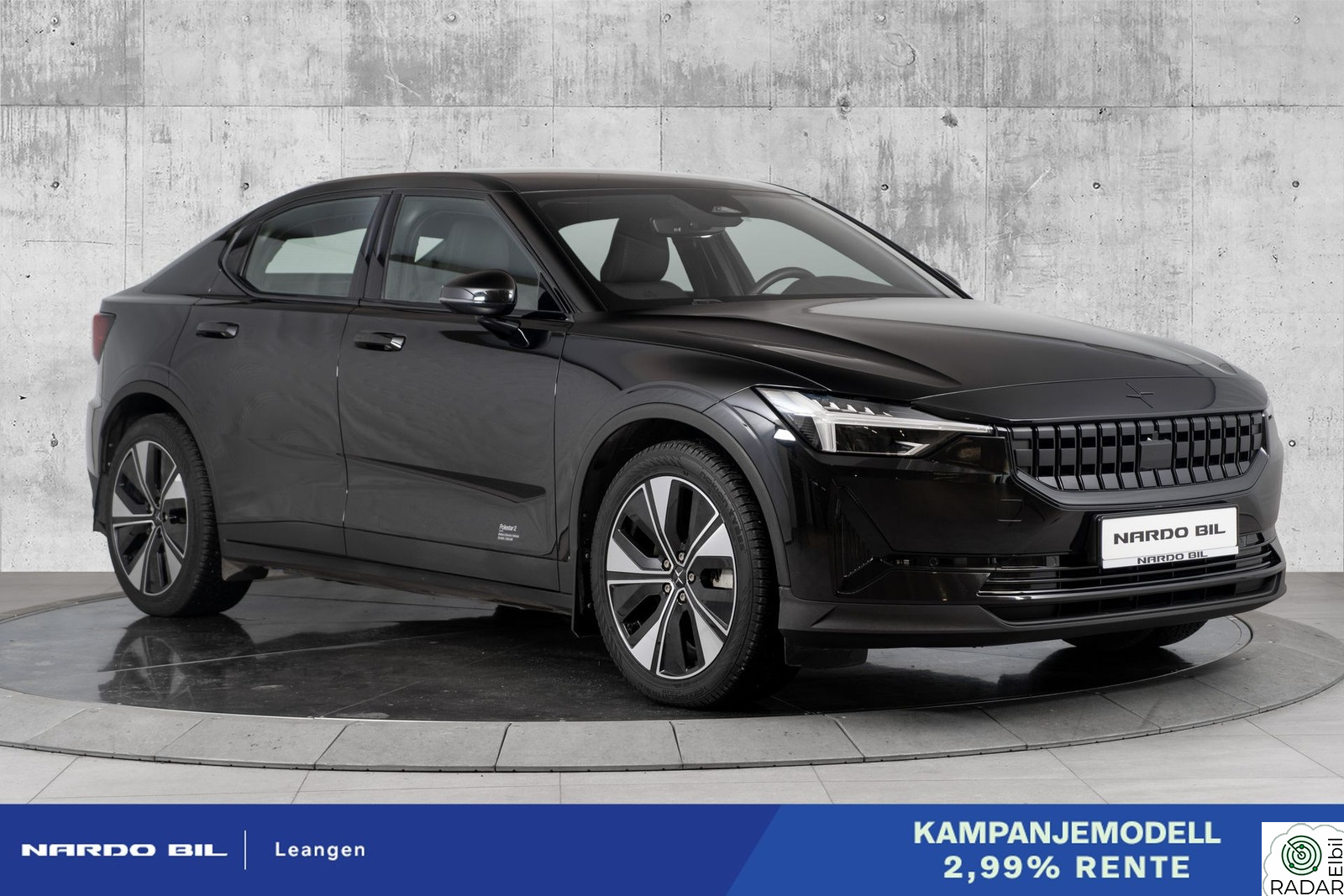 POLESTAR 2 408 hk. 2,99%. Rentekampanje på brukt Polestar!