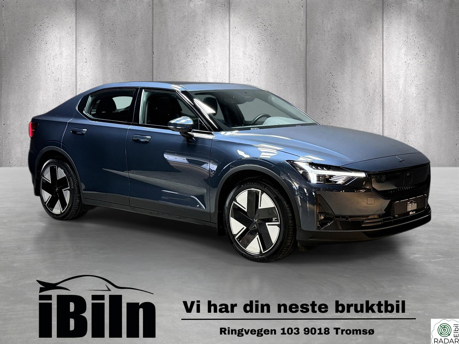 POLESTAR 2 Pilotpakke, Pluspakke, Pixellys, Ad.Cruise, 360-K, H&K+
