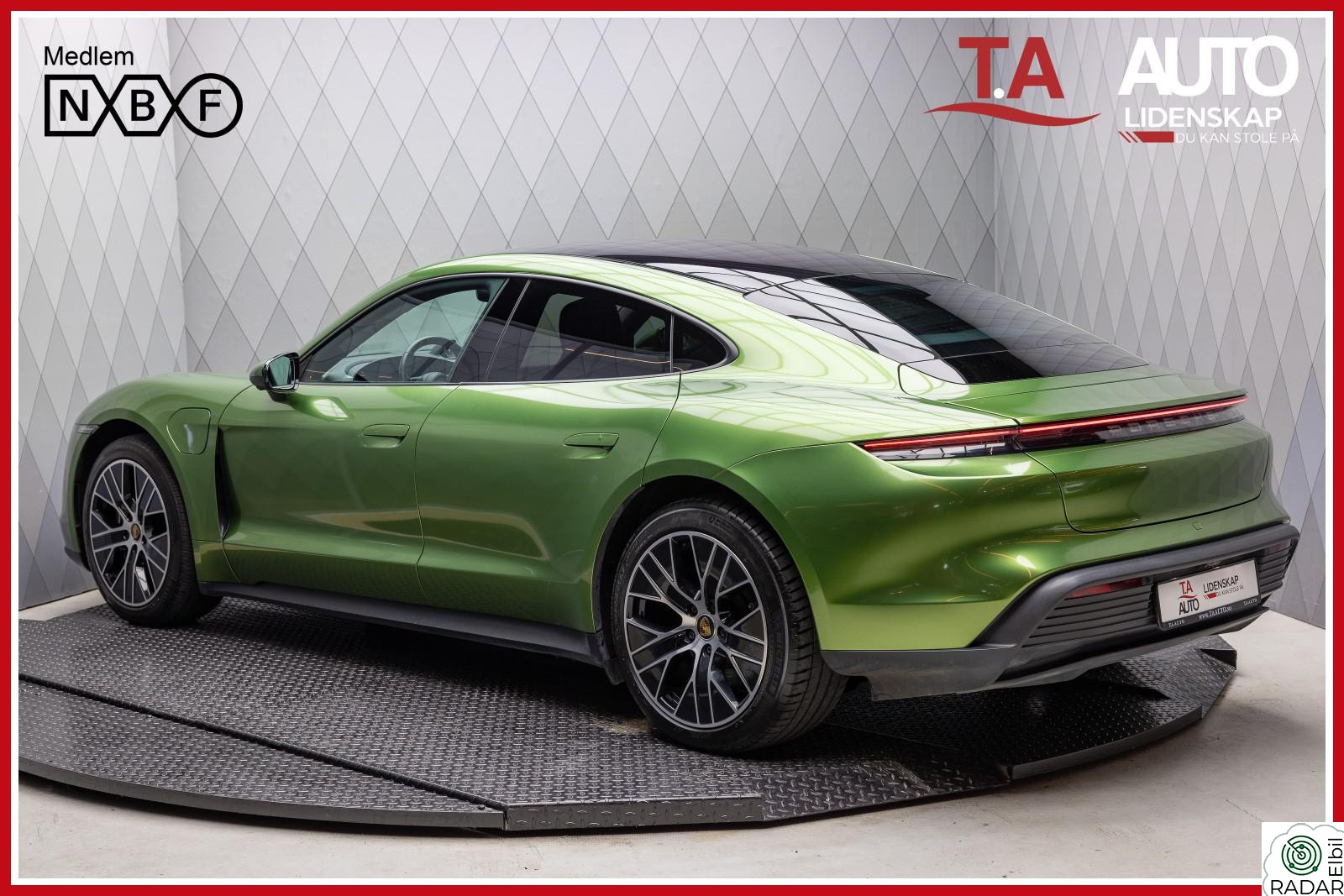 PORSCHE Taycan ACC PASM SPORT CHRONO BOSE 18-VEIS PBP NORSK