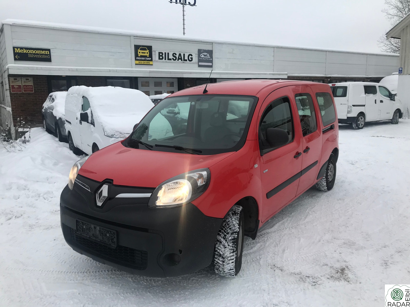 RENAULT KANGOO EXPRESS Z.E. MAXI AUTOMAT NAVI 2 LADEKABLER EU OK MARS 27