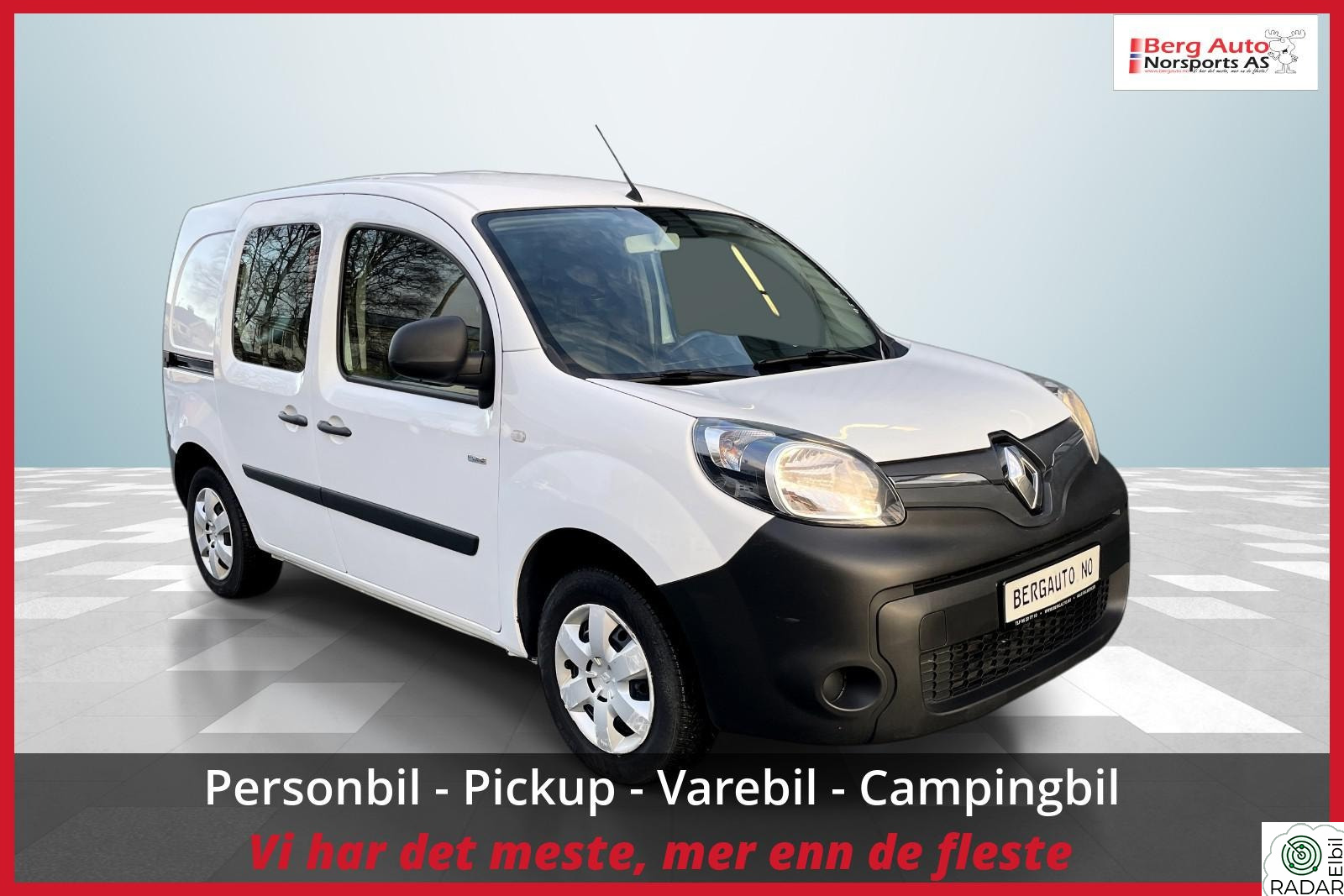 RENAULT KANGOO EXPRESS Z.E. Z.E. 2 seter // DAB+ // Bluetooth // Praktisk bil
