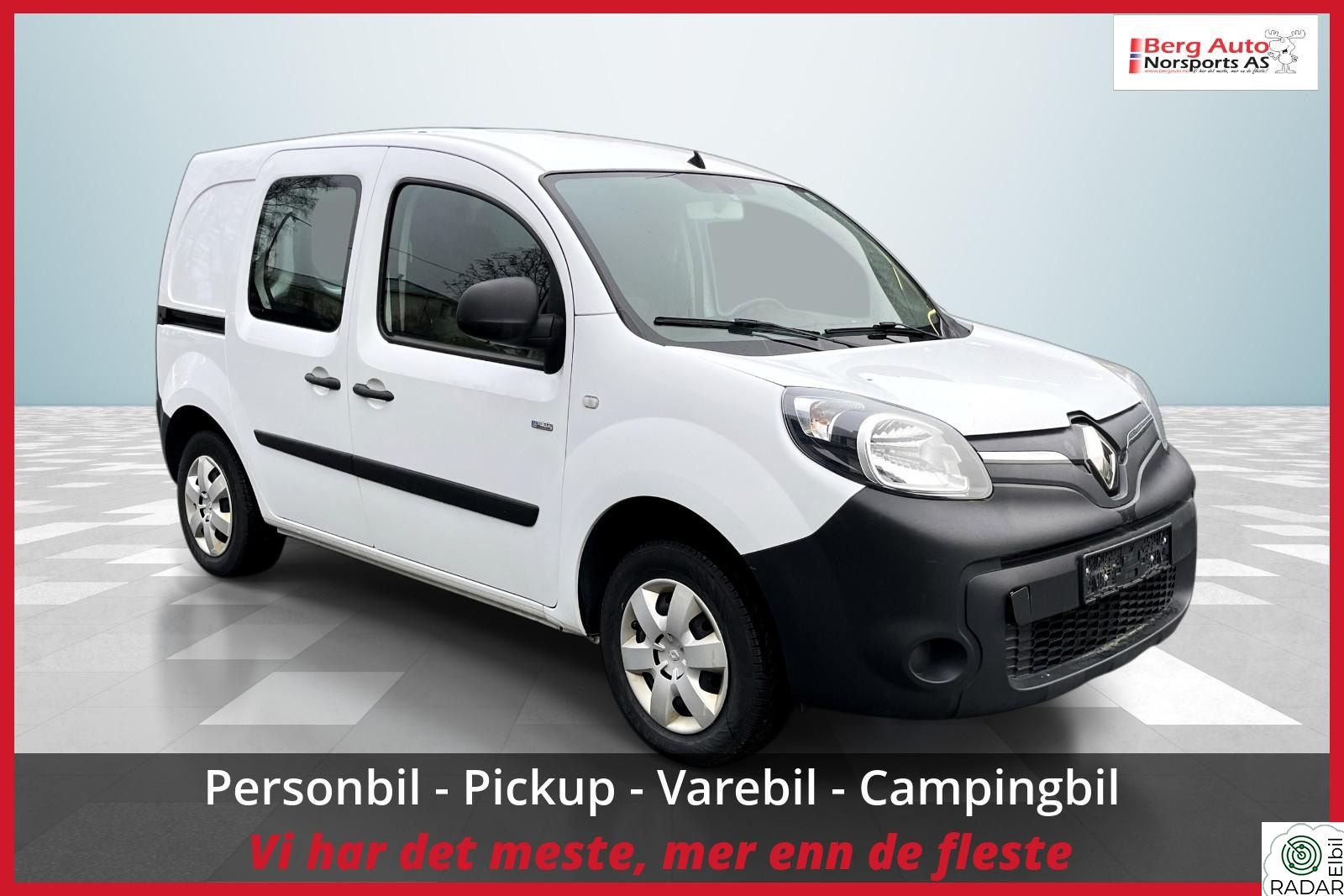 RENAULT KANGOO EXPRESS Z.E. Z.E. 2-seter // Feil på batteri // Mangler EU kontroll