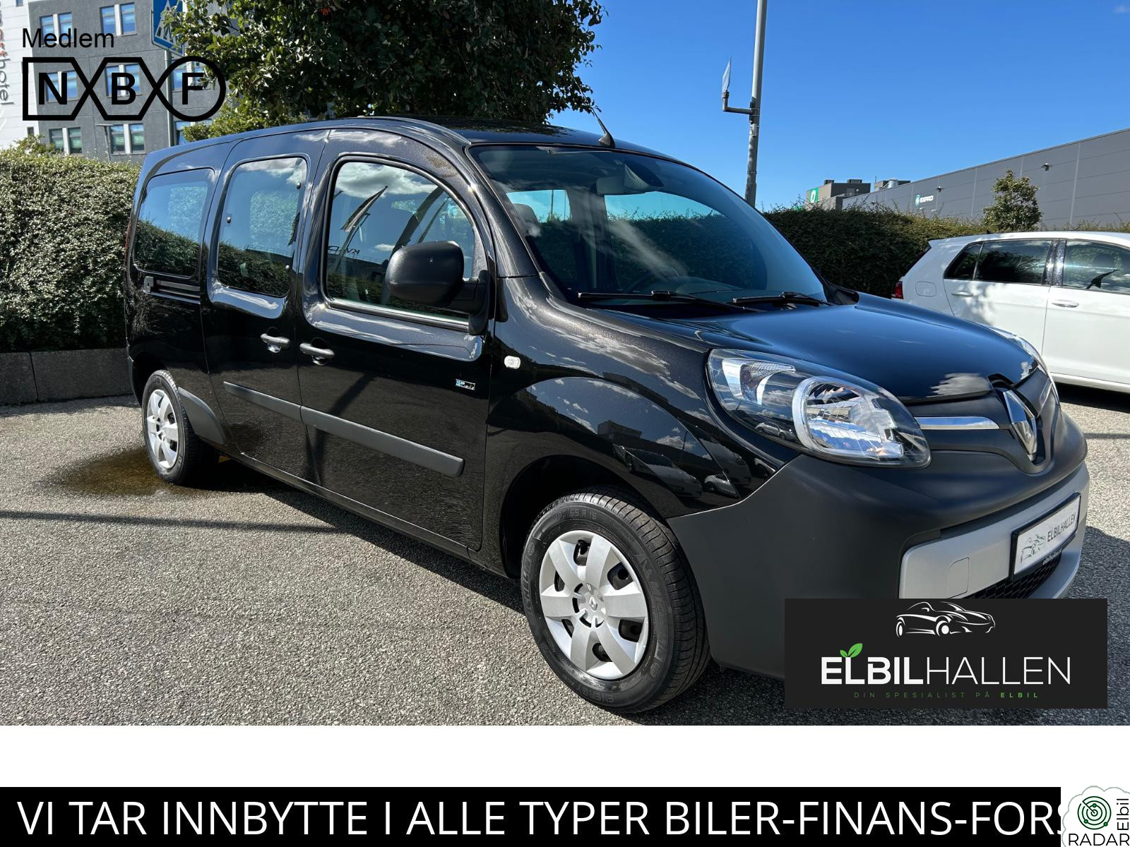 RENAULT KANGOO EXPRESS Z.E. NORSK/33kWh/5-SETER/R.KAMERA/NAVI/AC/DAB/NYBILGARANTI++