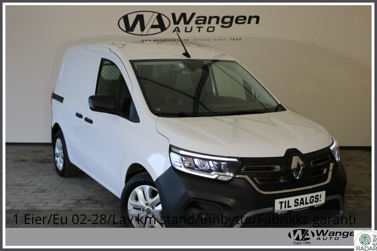 RENAULT KANGOO Van E-TECH ELECTRIC 1 Eier/Eu 02-28/Lav km stand/Innbytte/Fabrikks garanti