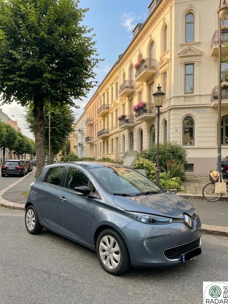 RENAULT ZOE MÅNEDSLEIE - FRI KM  - INKL BOMPENGER - UTEN INNSKUDD
