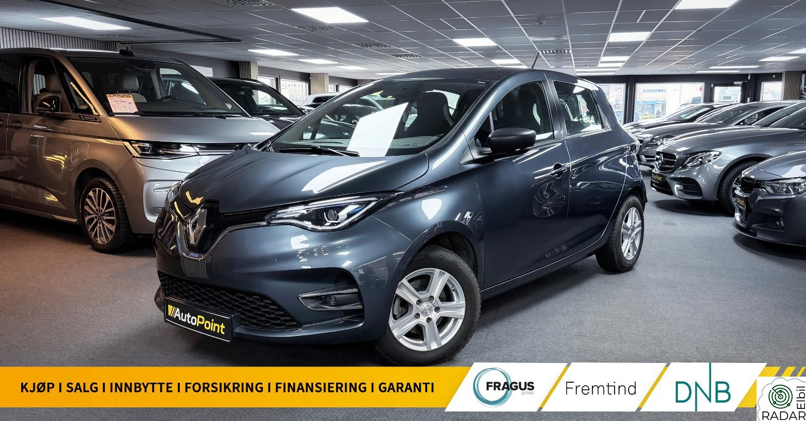 RENAULT ZOE ZE.50/109HK/382WLTP/CARPLAY/DAB/V.RATT/SENSOR/