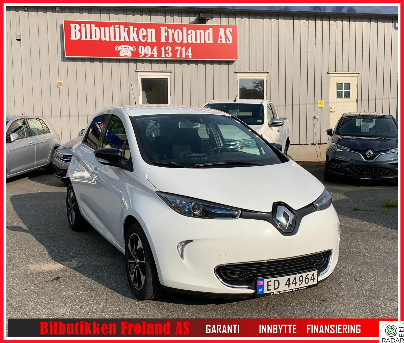 RENAULT ZOE Lader. Ryggekamera, Navi
