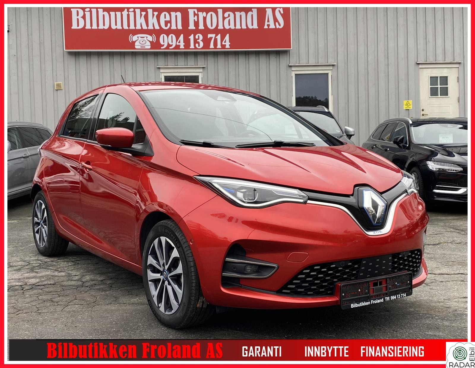 RENAULT ZOE INTENS R135 Z.E 50 , Ryggekamera. Navi