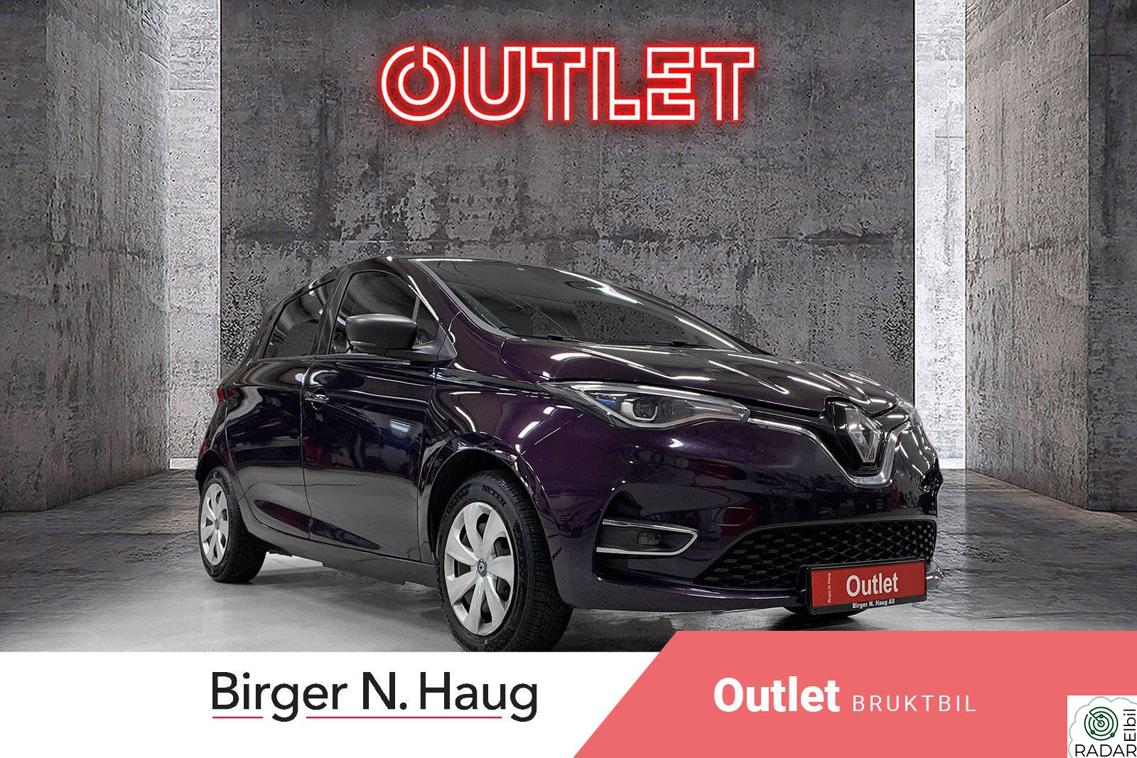 RENAULT ZOE Z.E. 50 R110 Life (L) /OUTLET/CCS LADER/RATTVARME/DAB/