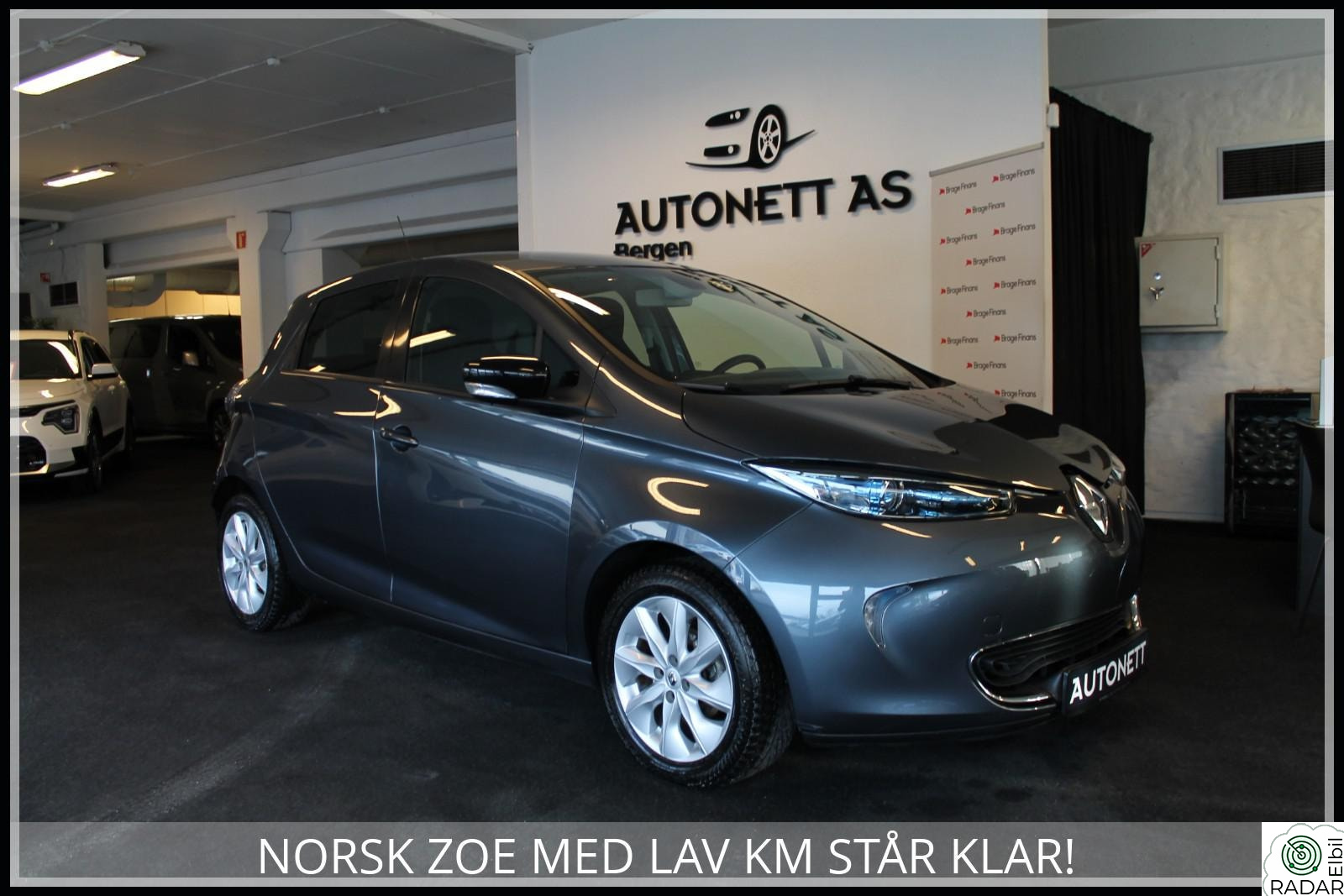 RENAULT ZOE 41KW,300KM WLTP,NAVI,KAMERA,EU-OK TIL JUNI 2027!