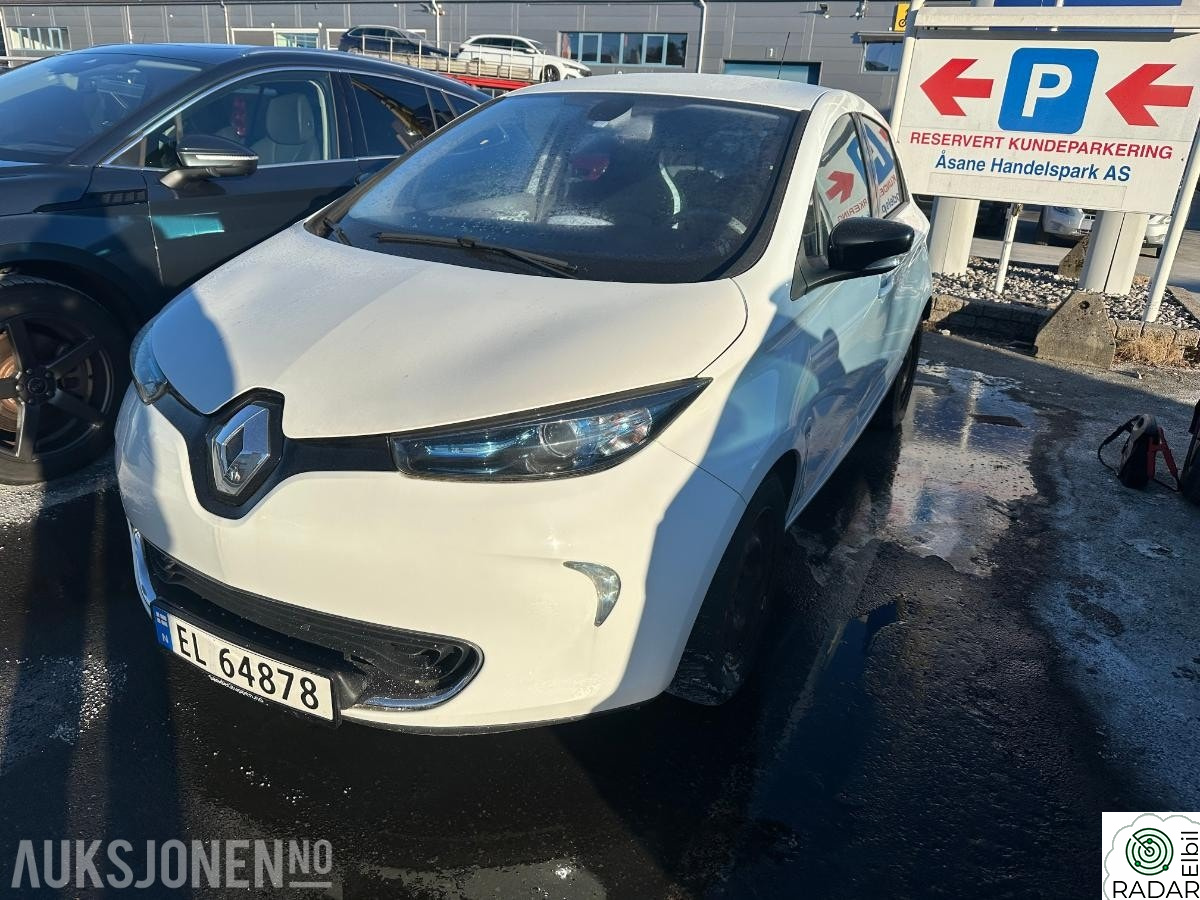 RENAULT ZOE rep objekt lav km 96868km eu ok 06.2027
