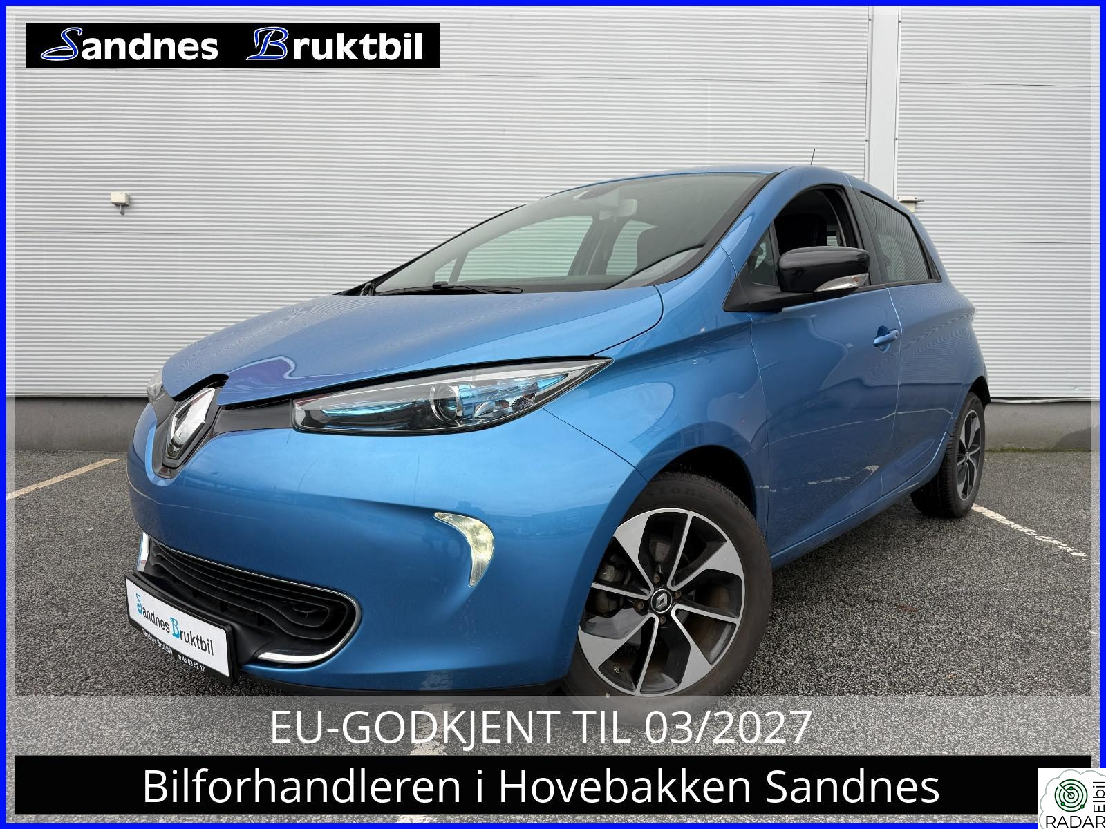 RENAULT ZOE ZE 40, TLF,DAB+,RYGGEKAMERA,LADEBOKS,KEYLESS, EU 2027