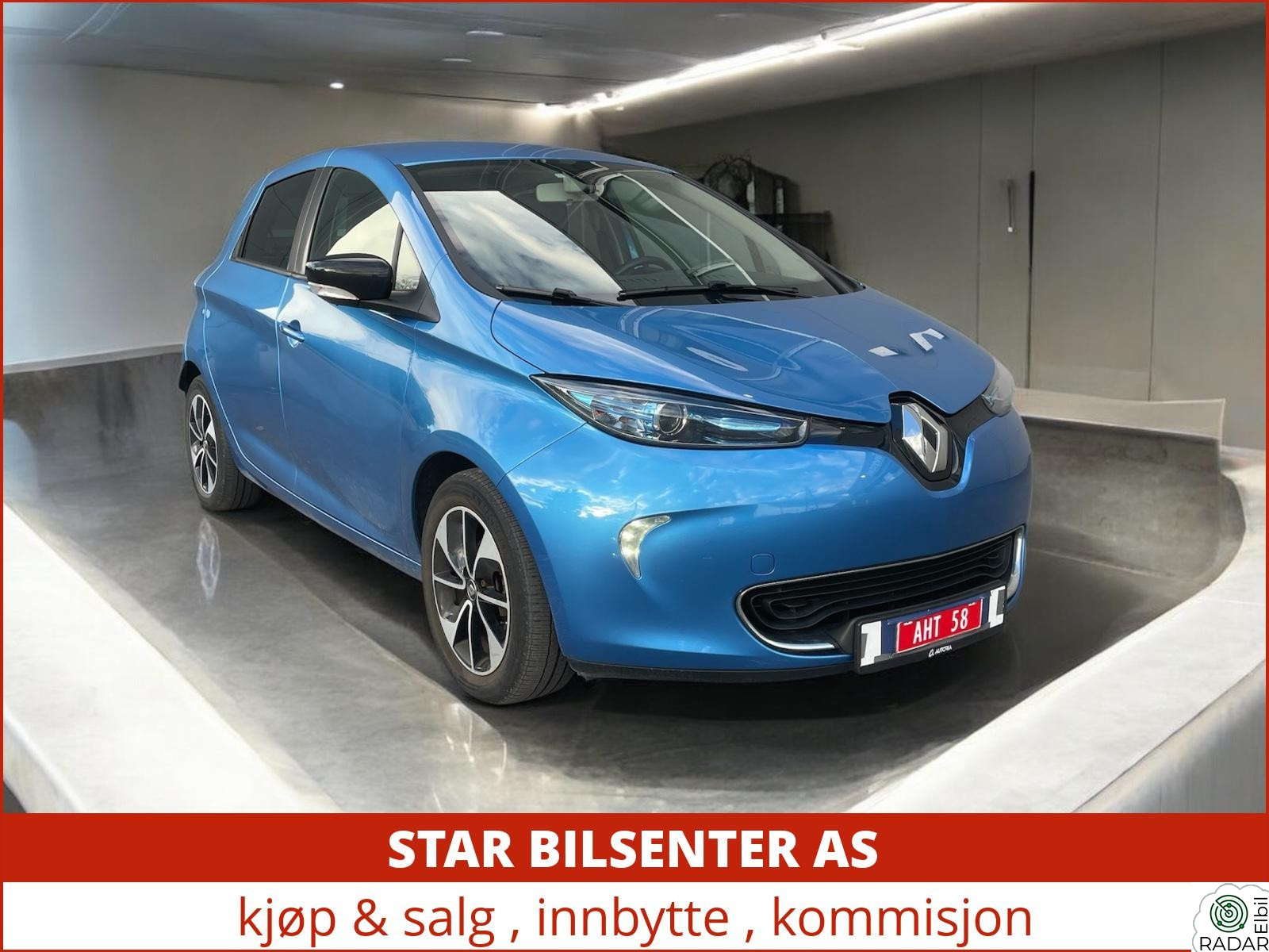 RENAULT ZOE En eier F. service, Lang rekkevidde, Pen og velholdt EU