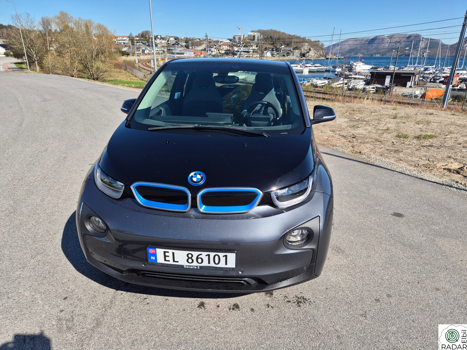 BMW I i3 i3EL, 125kW 170hk, Mineral Grey w/ highlight BMW i blue