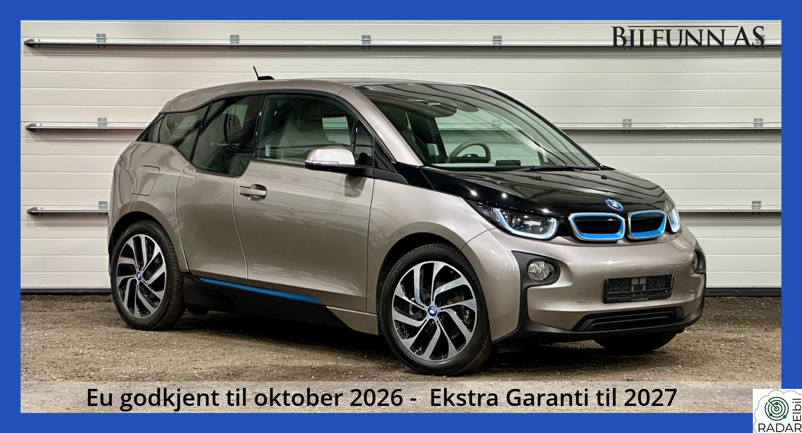 BMW i3 60ah, Norsk, Harman, LED, Navipro, V,pumpe, ACC