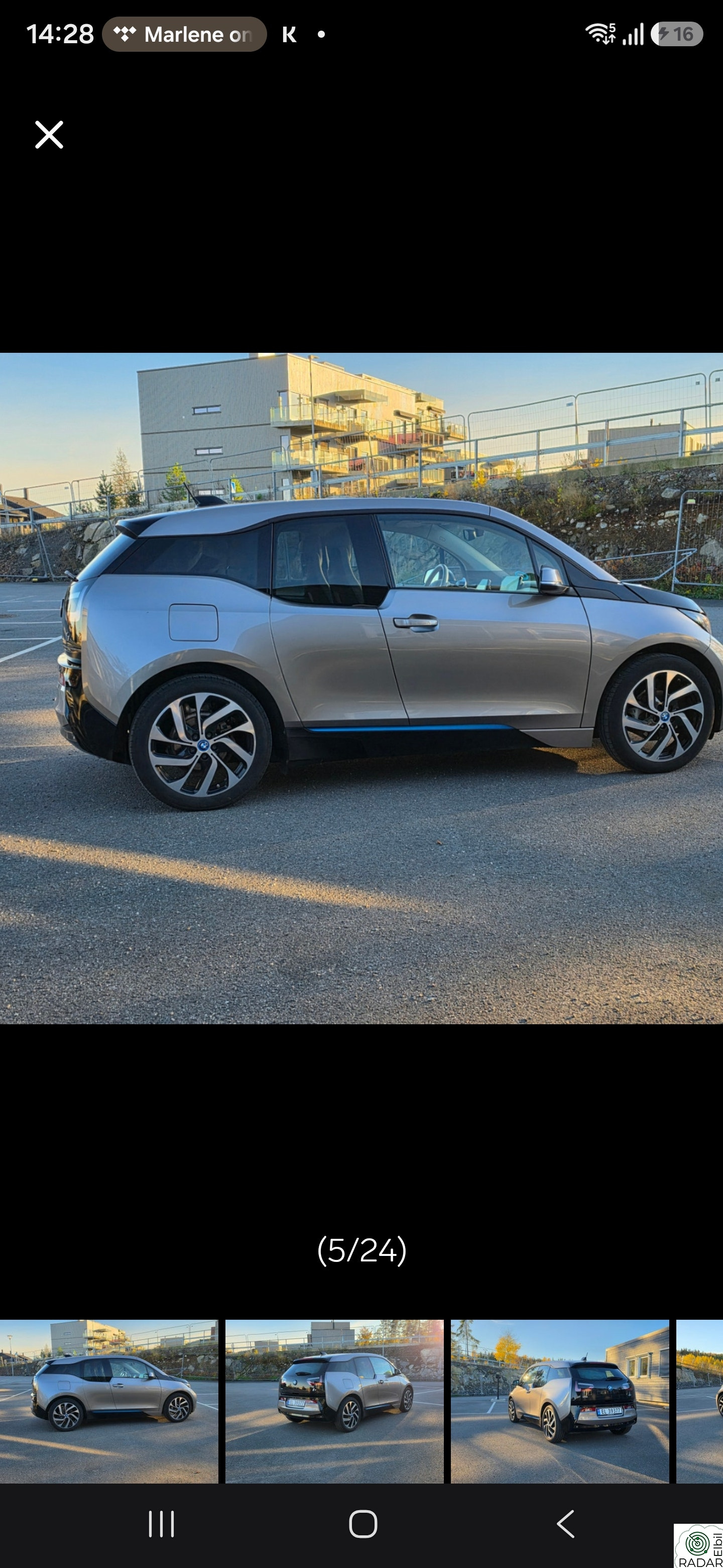 BMW i3 I3 2015modell med alt utstyr