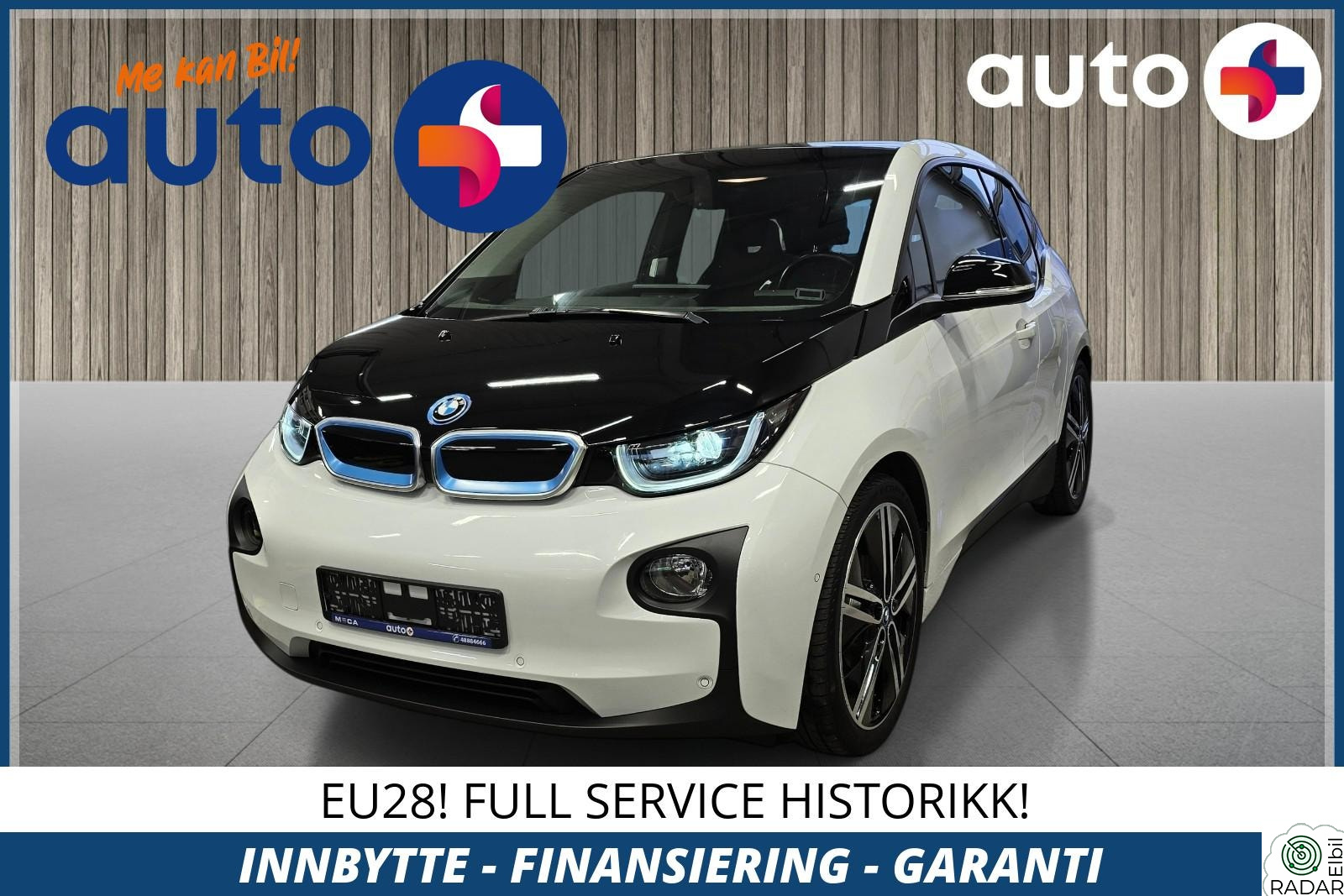 BMW I i3 60AH 170HK NAVI ACC RKAM CRUISE VARME.P EU28 HIFI DAB++