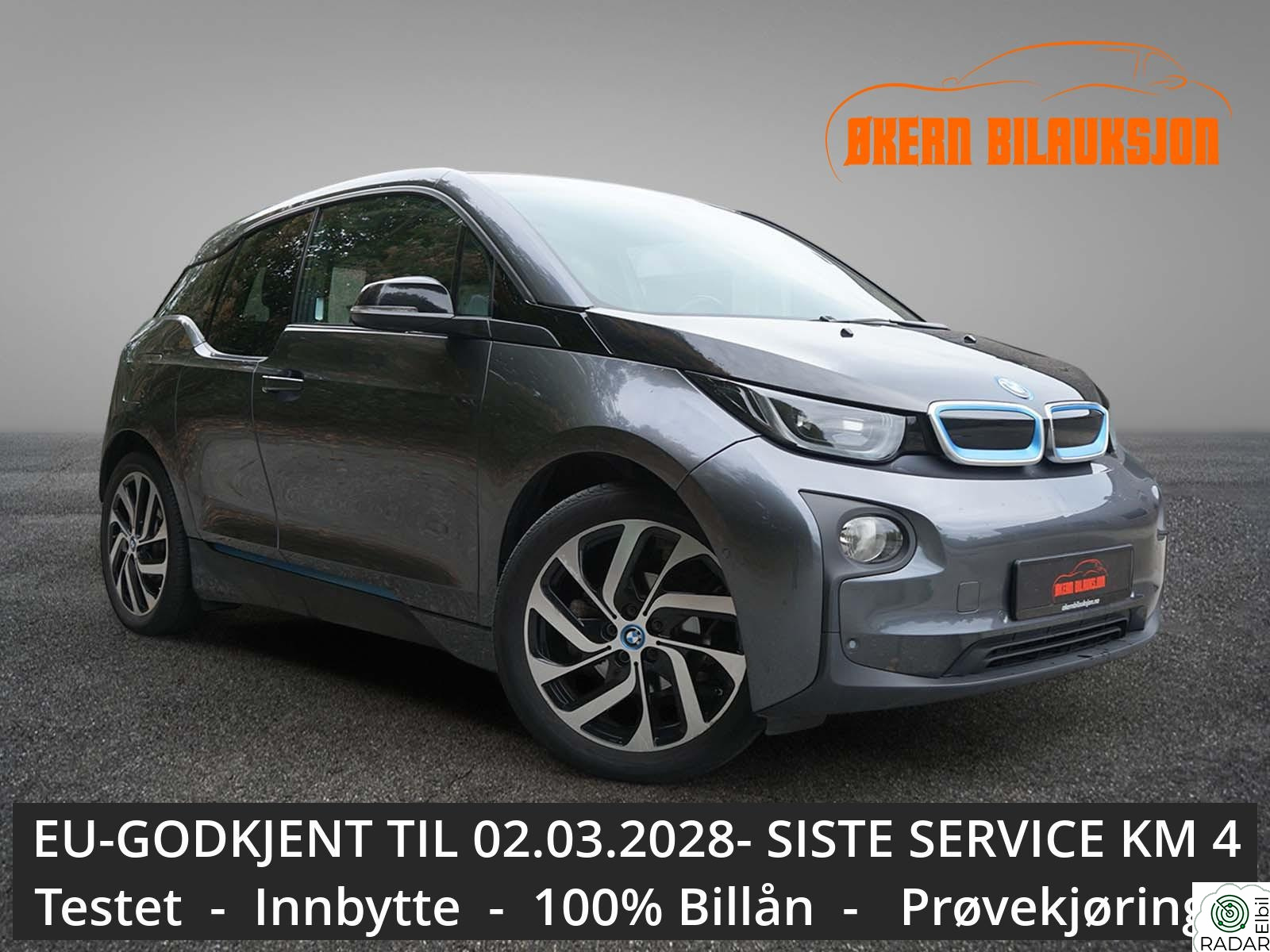 BMW I i3 60Ah-Testet-Aut-Klima-Navi-Lav km-Kamera-Skinn-ACC-EU28