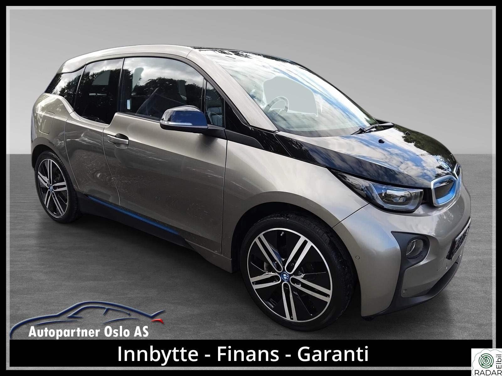 BMW I i3 94AH,170hk,Fully Charged,Lav KM,ACC,Skinn,R.kam,Ny EU
